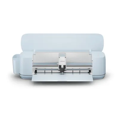 A pastel blue LOKLiK iCraft cutting machine is shown against a white background.
