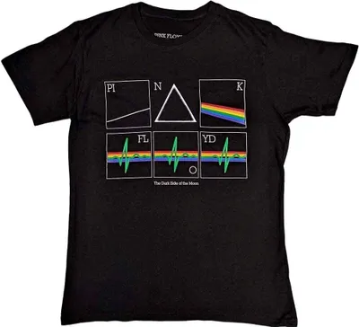 Obrázek produktu pro Pink Floyd Prism Heart Beat Black S Tričko