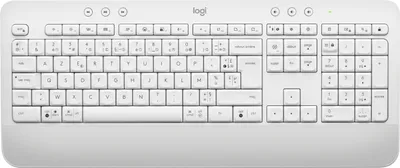 Produktbild von Logitech Signature MK650 Combo for Business, Kabellos, Bluetooth, Membran Key Switch, AZERTY, Weiß, Maus enthalten