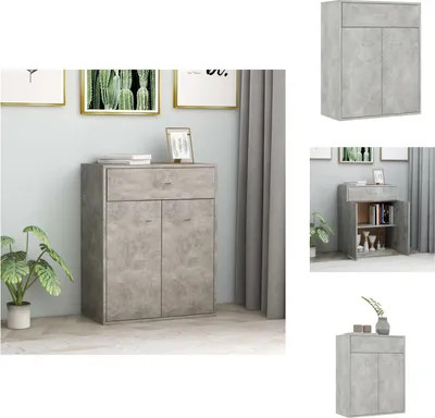 Produktbild von vidaXL Sideboard Betongrau 60x30x75 cm Holzwerkstoff -  Sideboards