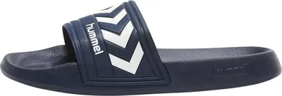 Produktbild von Hummel Larsen Slipper Slide Badslippers blauw/wit 060405-7648, Schuhgröße:46 EU