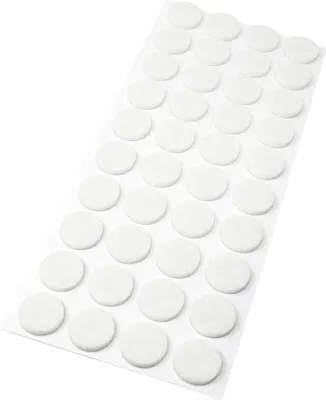 Produktbild von Adsamm® | 40 x selbstklebende Filzgleiter / Weiß / Ø 18 mm / rund / Möbelgleiter aus Filz mit 3.5 mm Stärke