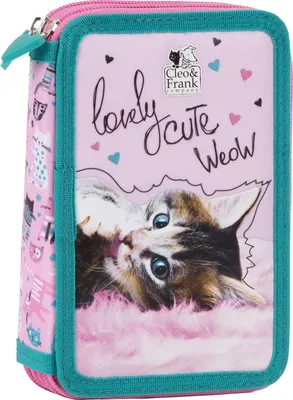 Obrázok produktu pre Pero Cat Cleo & Frank - 27-dielne pero pre deti, 20 x 12,5 x 4 cm, plniace pero.