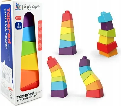 Image de Grande Pyramide Arc-En-Ciel Puzzle À Assembler Tour Penchée Sortie