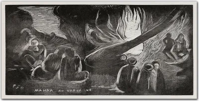 Produktbild von Coloray Bild aus Leinwand 100x50 Leinwand Dekoration - Mahan nicht Varua nos Gauguin
