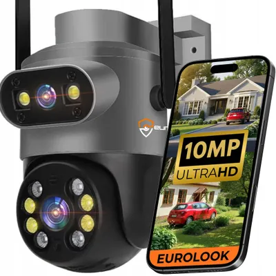 Obrázek produktu pro EUROLOOK Duální Wi-Fi kamera venkovní otočná 10MPX AI