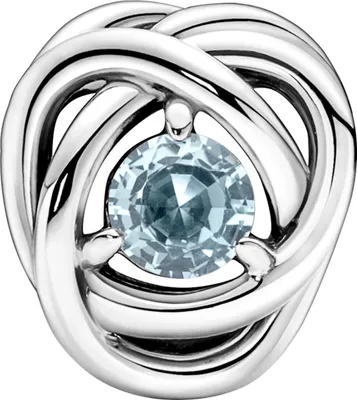 Immagine prodotto di Ciondolo Pandora March Birthstone Sea Aqua Blue Eternity Circle 790065C09