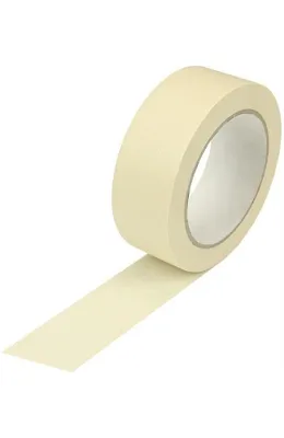 Image de Ruban crêpé Largeur 38 mm Longueur 50 m Épaisseur 125 µ Chamois crêpé plat Longueur 50 m Largeur 38 mm