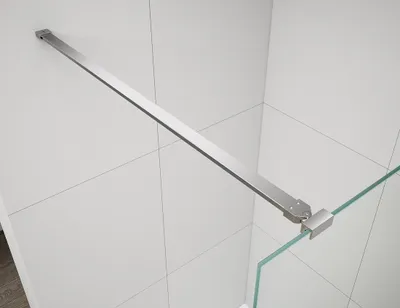 Produktbild von Polysan ESCA Eckstütze für Duschabtrennungen 1200mm, Chrom