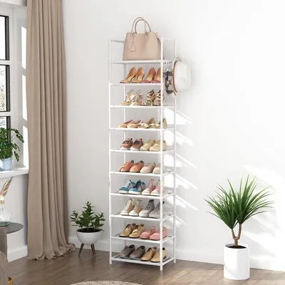 Image de Étagère à chaussures pour 20 à 25 paires - Blanche