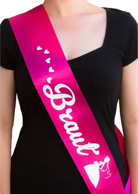 Produktbild von Oblique Unique Schärpe Braut JGA Junggesellinnenabschied Hen Party Bride to be pink