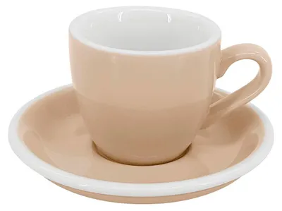Image de Tasse à espresso avec soucoupe Roma, 75 ml, ivoire