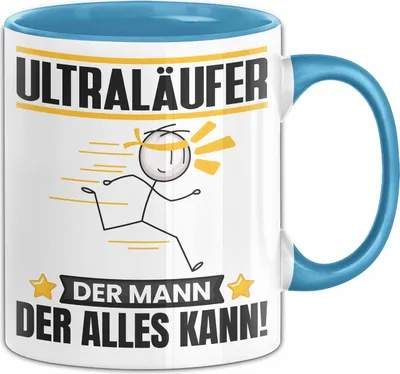 Produktbild von Ultraläufer Tasse Geschenk für Ultraläufer Der Mann Der Alles Kann Geschenkidee zum Geburtstag (Blau)