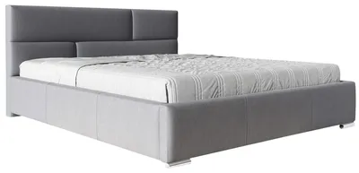 Zdjęcie produktu dla Łóżko tapicerowane CANO 160x200 cm, białe nogi, metalowy stelaż