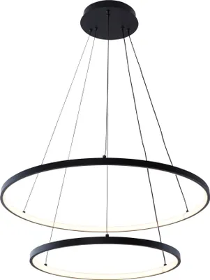 Produktbild von ZUMALINE LED-Pendelleuchte 2000 lm 3000+4000+6000K schwarz BRENO 18140BK-2