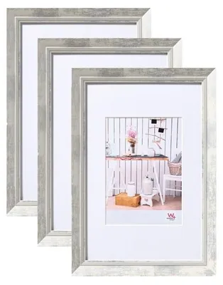 Fotolijsten 20x30 cm, 3er-Set, Weiß, mit Passepartout