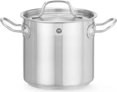 Zdjęcie produktu dla Garnek Wysoki Profi Line Z Pokrywką Dno Sandwich 95 L Śr. 500 X 500 Mm - Hendi 833025