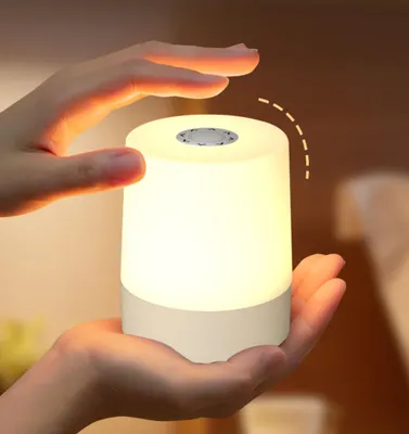 Produktbild von 2er Set Nachttischlampe Touch Dimmbar,3 Modi Warmweiß LED Nachtlicht, Touch Lampe,Tischlampe Kabellos