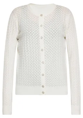 Produktbild von AODA damen strickjacke - wollweiss, M