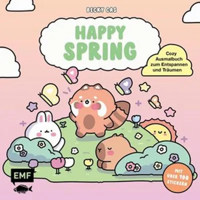 Produktbild von Happy Spring - Cozy Ausmalbuch zum Entspannen und Träumen