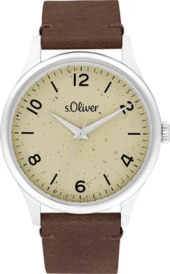 Produktbild von s.Oliver Herren Uhr Armbanduhr Leder 2033545
