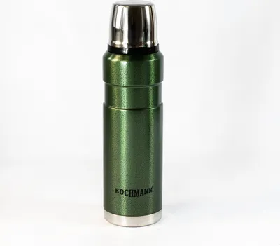 Produktbild von Kochmann Thermoskanne 800 ml – Edelstahl Isolierflasche – Doppelwandige Vakuumisolierung – Ideal für heiße & kalte Getränke, Reisen & Sport (JL603D)
