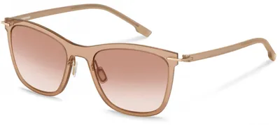 Zdjęcie produktu dla Rodenstock R3349 Jasnobrązowe/złote 54/20/140 Okulary przeciwsłoneczne dla kobiet