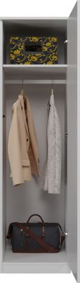 Garderobe Schranktüren Einlegeböden Sd-50 Matt Weiss
