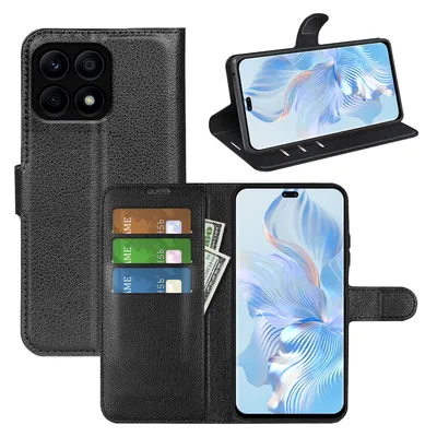 Produktbild von Für Honor X8b Smart Handy Tasche Schwarz Etuis Kunst-Leder Hülle Cover Case Book