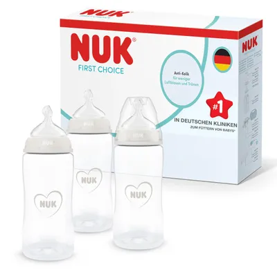 Produktbild von NUK First Choice Babyflaschen | 3+ Monate | 300 ml | Anti-Kolik-Trinkflasche | P