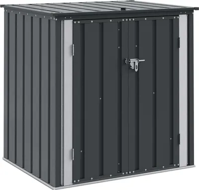 Obrázok produktu pre vidaXL Záhradný úložný box čierny 101,5 x 82 x 100 cm oceľ