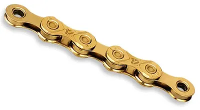 Produktbild von KMC Kette X12, 12-fach, 126 Glieder, Ti-N Gold, waxed, Mod.2026