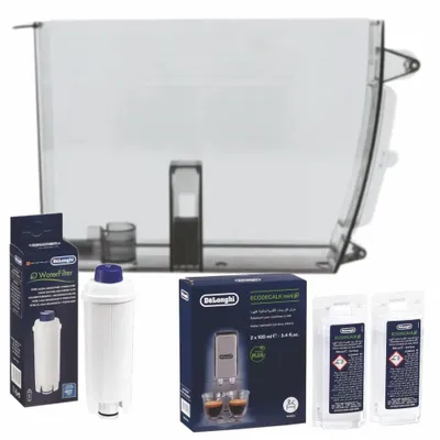 Produktbild von Delonghi Wartungsset Kaffeemaschine Wassertank + Wasserfilter + Entkalker AS13200250