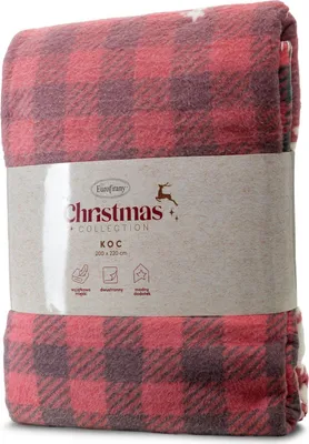 Produktbild von EUROFIRANY Kuscheldecke Decke 200 x 220 cm rosa dekorativ kuschelig