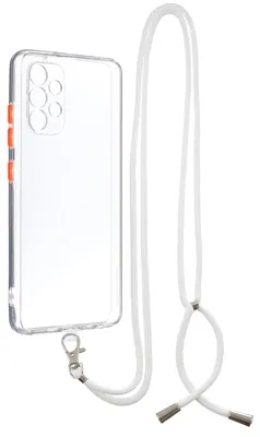 Image de Étui de protection en silicone et TPU pour Samsung Galaxy A32 4G + dragonne