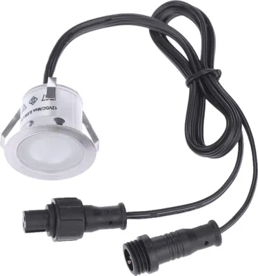 Obrázek produktu pro 10 ks 32 mm LED podlahových svítidel, 0,6 W, 500 lm, SMD2835, malá podlahová svítidla, vodotěsná, IP67, pro venkovní použití, zahrada, dvůr, terasa, W