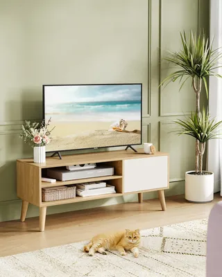 Produktbild von VASAGLE TV-Schrank, Lowboard, Fernsehschrank für Fernseher bis zu 55 Zoll, 120 cm lang, Fernsehtisch, für Wohnzimmer