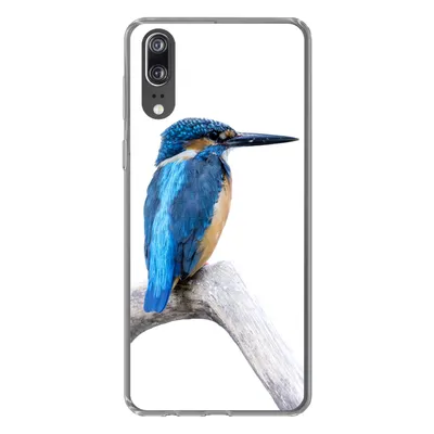 Produktbild von MuchoWow® Handyhülle Schutzhülle Hülle für Huawei P20 Eisvogel - Zweig - Schnabel Silikon Softcase Handy Hülle - Hardcover