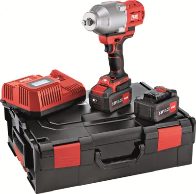 Zdjęcie produktu dla Flex Akku Schlagschrauber IW 1/2" 950 18.0-EC 5.0/Set (inkl. 2 Akku 5 Ah)