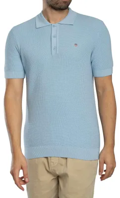 Produktbild von GANT Poloshirt aus mikrotexturierter Baumwolle, Blau L