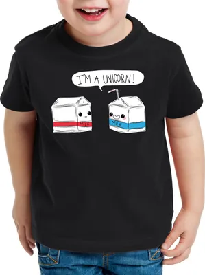 Produktbild von style3 I am a Unicorn Milk Kinder T-Shirt Einhorn Milch Funshirt