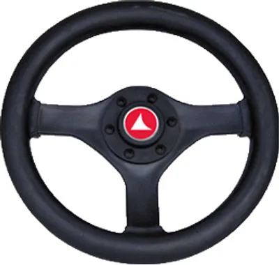 Immagine prodotto di Volante Allpa a 3 razze 'Shark' in plastica nera massiccia, Ø280 mm, profondità 55 mm