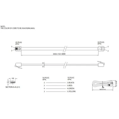 Produktbild von shiverpeaks BS70083-1.5, 1,5 m, RJ-11, RJ-11, Schwarz, Männlich, Männlich