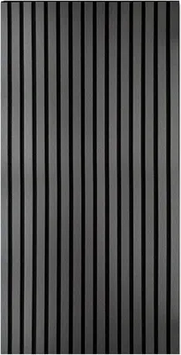 Obrázek produktu pro LP Projekt – dřevěný nástěnný panel 120 x 60 cm | Moderní 3D akustický panel pro interiéry a kanceláře | Dekorativní nástěnný panel v provedení černý dub, vhodný pro dekorativní obložení stěn