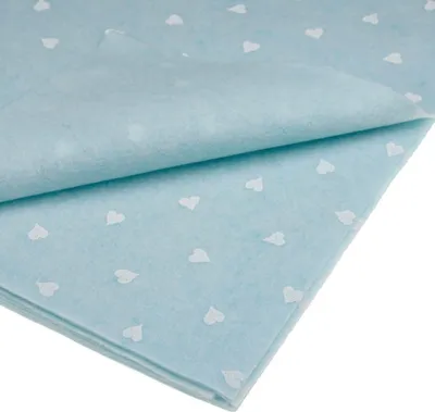 Produktbild von Bastelfilz mit Herzen 30x40cm Dekofilz Filzplatten Filzstoff 1mm, hellblau