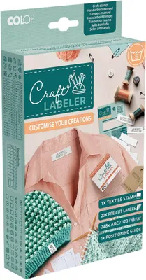 Obrázok produktu pre COLOP 169881 COLOP Sada textilných pečiatok Craft Labeler Printer 20 DIY SET