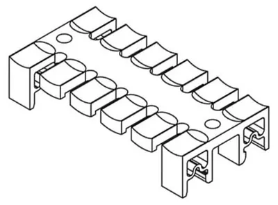 Productafbeelding van ICOTEK 32262 KZL 80, 79,5 mm, KZL 80: Trekontlastingprofiel voor draagrail