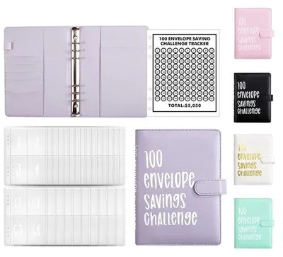 Produktbild von Dailygoods – Ringbuch A5, hochwertige Qualität – Budgetplaner – 100 Umschläge – Sparplaner – Reißfest – Für Zuhause/Schule/Büro – Budgetplaner