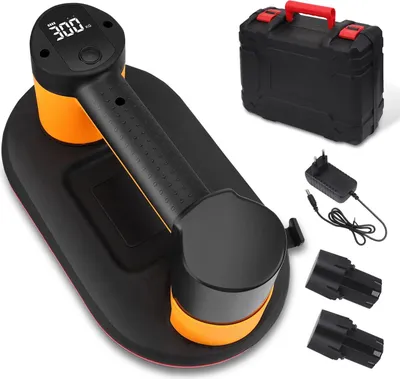 Produktbild von Elektrischer Vakuumheber - Saugheber 27 cm - LCD-Display - 300 kg Tragkraft - Akkubetrieben - Für Raue Fliesen - Für Glas