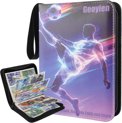 Obrázok produktu pre Zberateľský album futbalové karty, 50 strán, 400 vreciek, 6.5 x 9.2 cm, pre trading cards